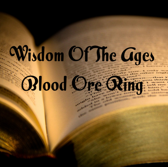 Wisdom Of The Ages Blood Ore Ring