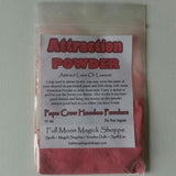 Attraction Powder will draw your desired love or lover like a moth to a flame.