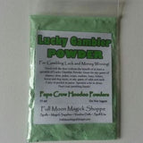 Lucky Gamble Hoodoo Powder adds luck and money winning to all games of chance.