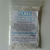 Peace Powder banishes strife, ends arguments, and makes peace and mellow feelings.