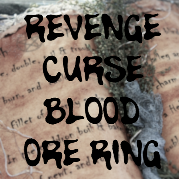 Revenge Curse Blood Ore Ring