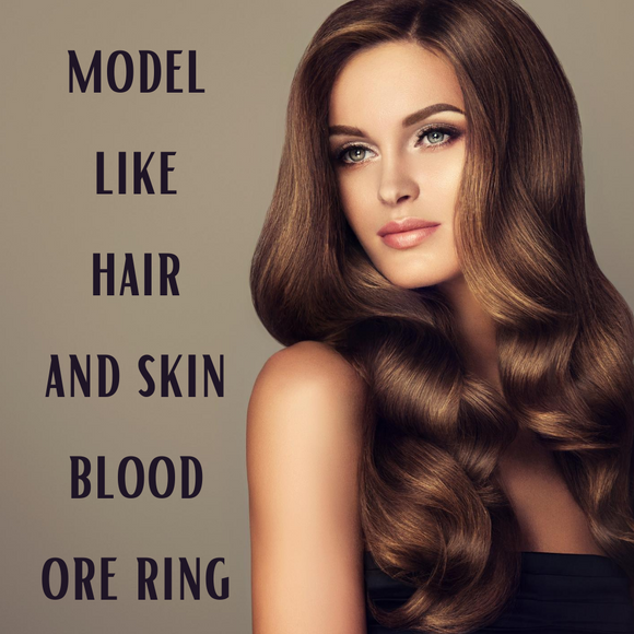 Model Like Hair + Skin Blood Ore Ring