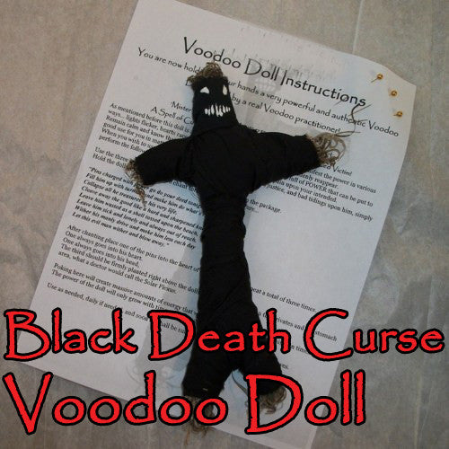 Black Death Curse Voodoo Doll