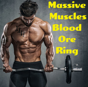 Massive Muscles Voodoo Spell Blood Ore Ring