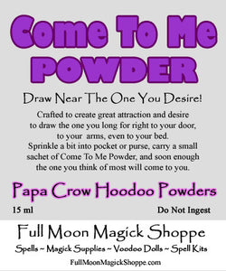 Come To Me Powder draws the one you desire right into your arms and your life