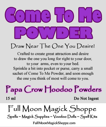 Come To Me Powder draws the one you desire right into your arms and your life