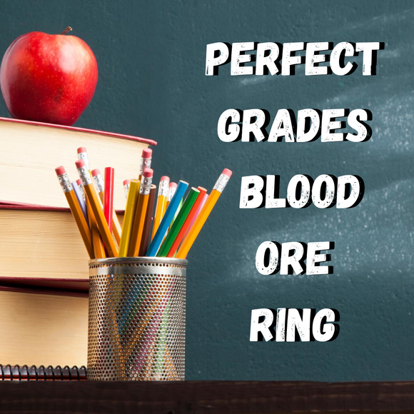 Perfect Grades Blood Ore Ring