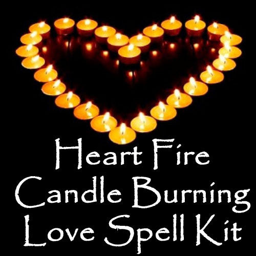 Heart Fire Love Spell Candle Magick Ritual Kit