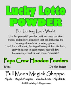 Lucky Lotto Hoodoo Powder is used to increase positive energy and winning chances in all lottery games