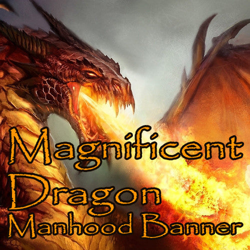 Magnificent Dragon Voodoo Spell Manhood Banner