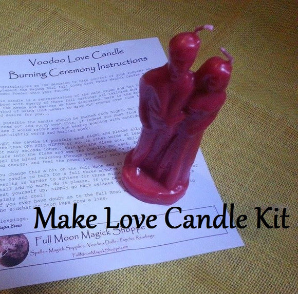 Make Love Candle Spell Kit