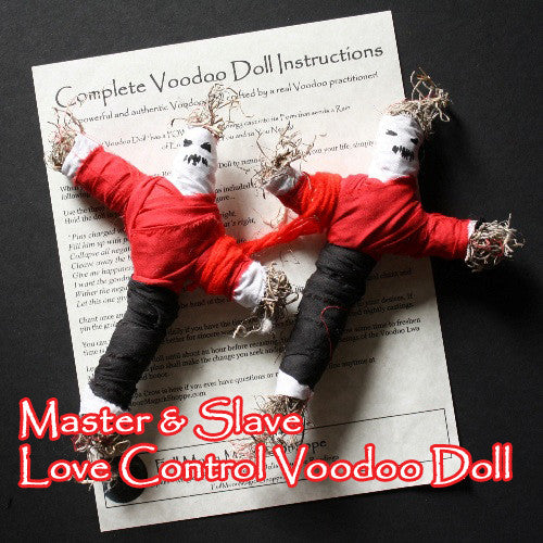 Master Slave Voodoo Doll Set gives you total control over your partner in love, romance, sex, and life.