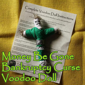 Money Be Gone Bankruptcy Curse Doll