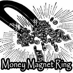 Money Magnet Voodoo Spell Blood Ore Ring