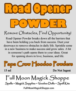Road Opener Powder is used to remove obstacles in life, love, business, and family