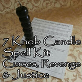 Seven Knob Voodoo Candle Curse Spell Kit