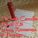 Seven Knob Voodoo Candle Love Spell Kit
