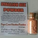 Stallion Sex Hoodoo Powder gives all night long animal sex stamina for you